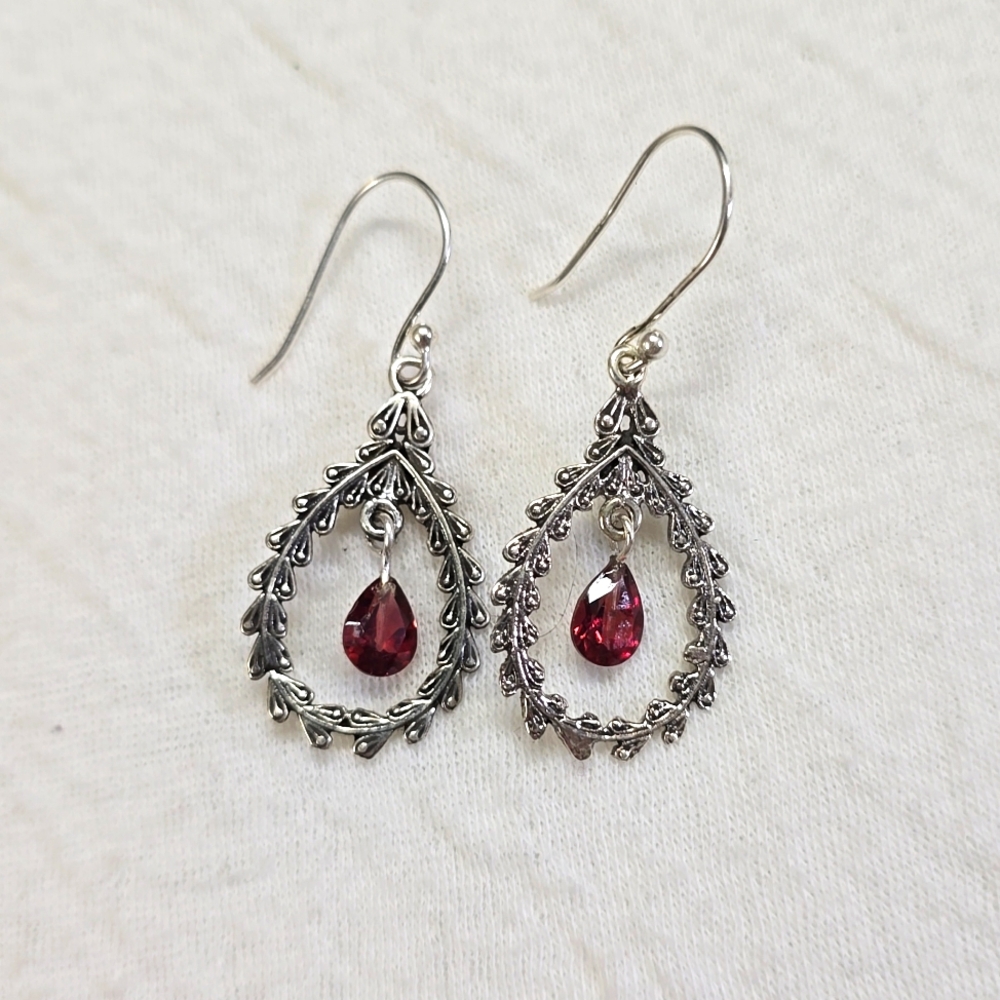 New Garnet Earrings